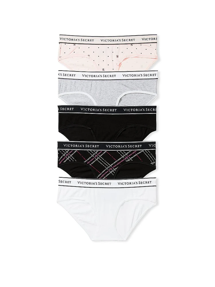 4-Pack Logo Cotton Hiphugger Panties