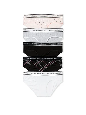 5-Pack Logo Cotton Hiphugger Panties