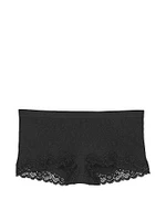 Seamless Lace-Trim Boyshort Panty