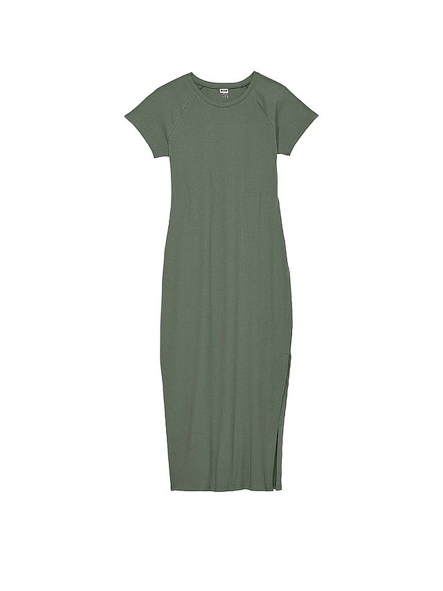 contour ribbed midi dress Brown Midi Dress - Bodycon Midi Dress - Cutout Bodycon Dress