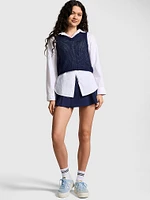 Cambridge Knit Cropped Vest