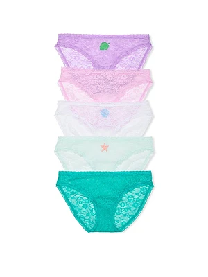 5-Pack Lace Bikini Panties