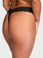 Lace-Up Lace Thong Panty