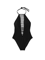VS Archives Swim Strappy High-Neck One-Piece Swimsuit