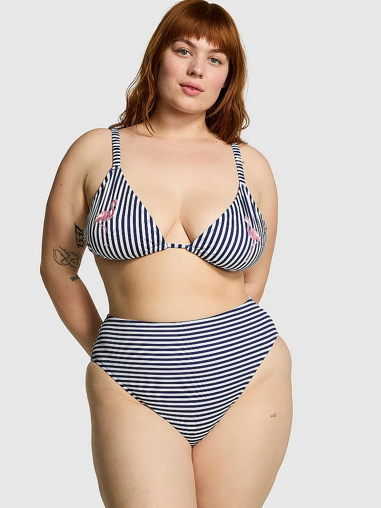 High-Waist Cheeky Bikini Bottom