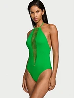 VS Archives Swim Strappy High-Neck One-Piece Swimsuit