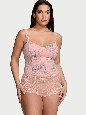 Modal & Lace Cropped Cami Set