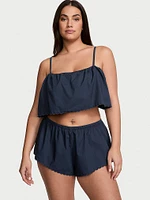 Heritage Cotton Eyelet Cami & Flutter Shorts Set