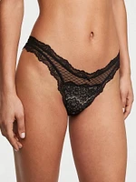 Lace-Trim Brazilian Panty