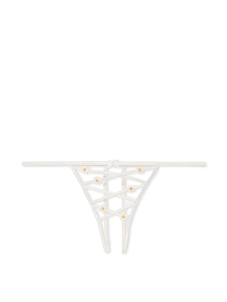 Lace-Trim V-String Panty