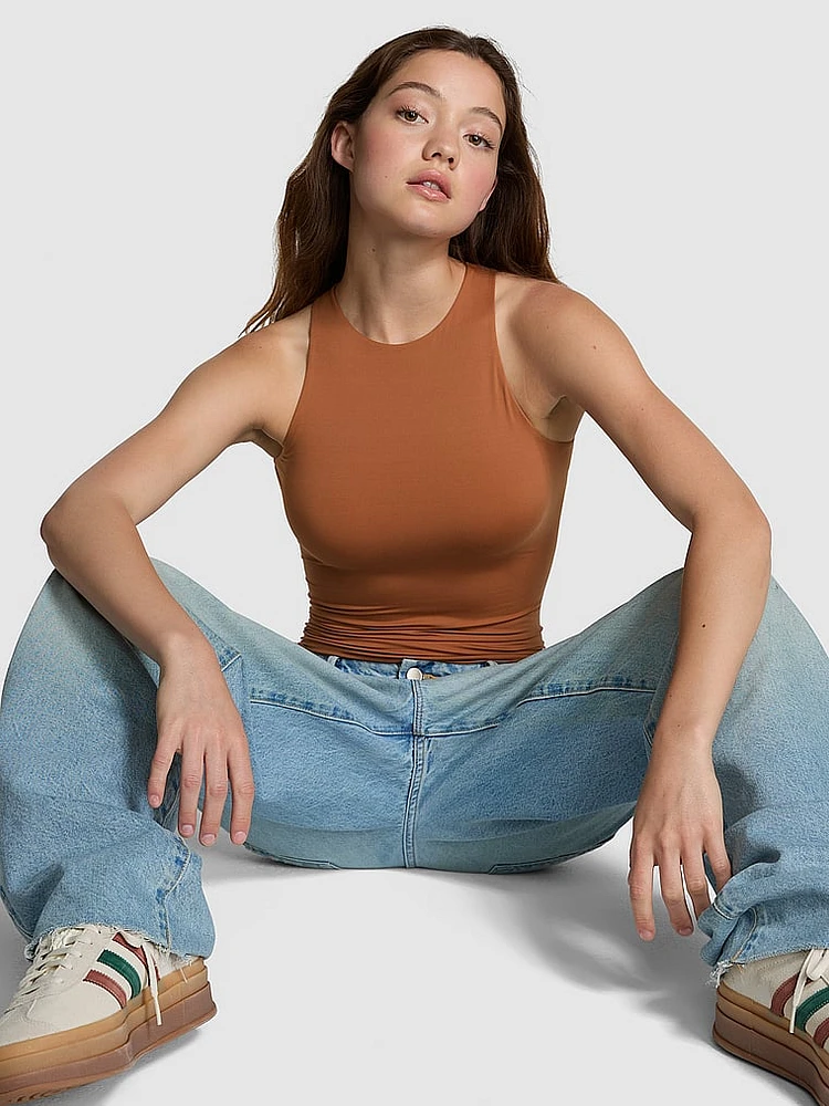 Base Stretch High-Neck Bodysuit
