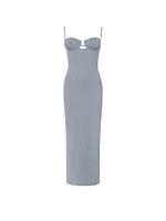 Petal Long Slip Dress