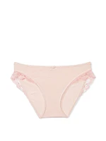 Stretch Cotton Dot Mesh Bikini Panty