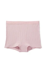 Logo Cotton High-Waist Boyshort Panty