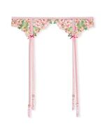 Lily Embroidery Garter Belt