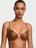 Floral Embroidery Push-Up Bra