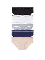 5-Pack Logo Cotton Hiphugger Panties