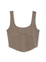 VS Essential Perforated Corset Top