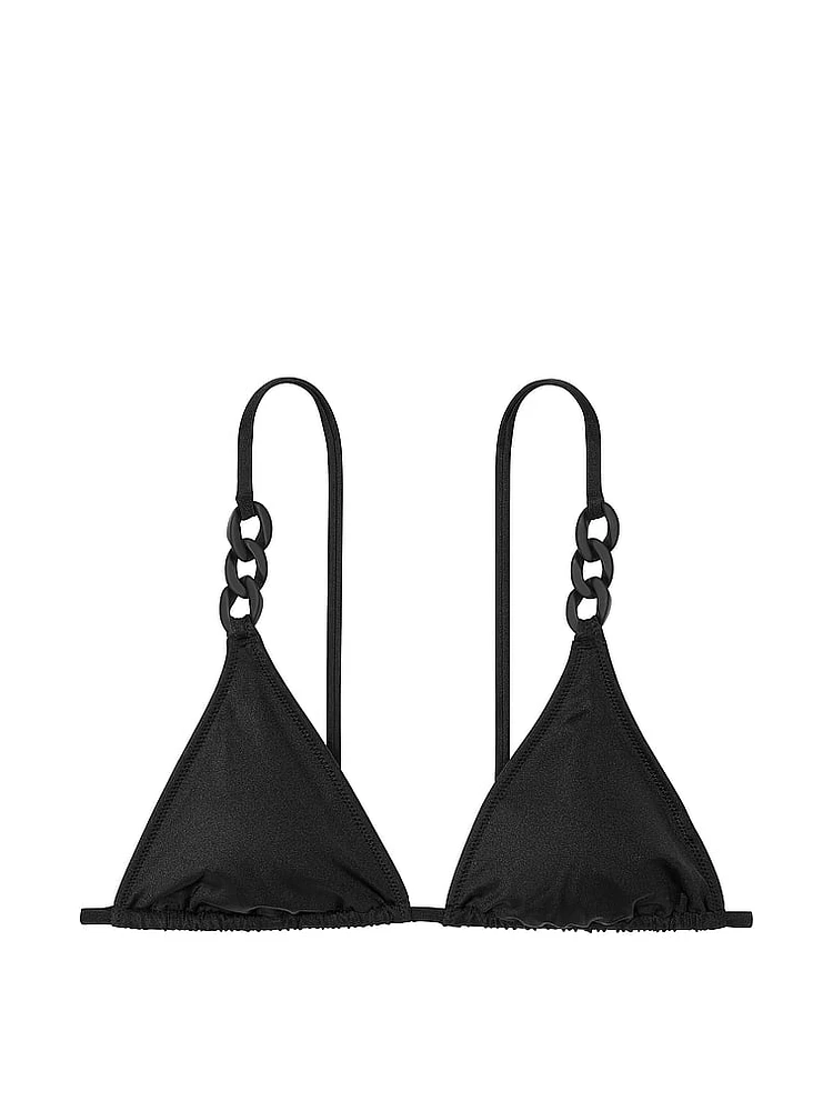 Chain-Link Triangle Bikini Top
