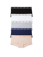 5-Pack Logo Cotton Boyshort Panties