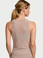 Mesh Ruched Tank Top