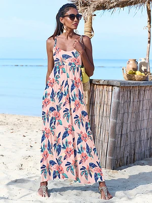 Tie-Back Maxi Dress