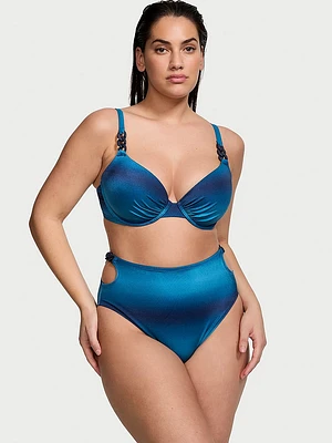 Chain-Link Icon Push-Up Bikini Top