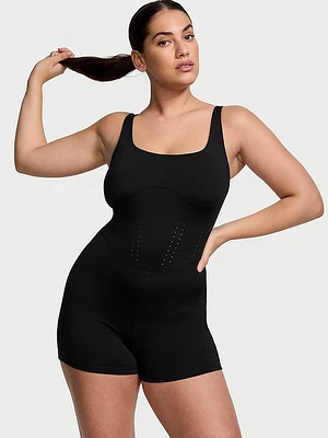 New Style! VS Essential Perforated Short Onesie