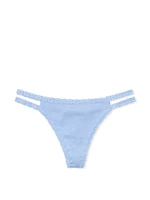Wink Lace-Trim Strappy Thong Panty
