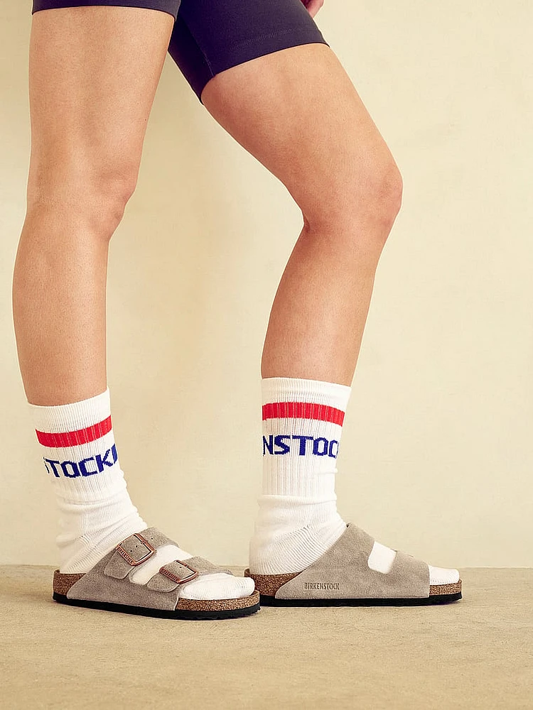 Stripe Cotton Crew Socks