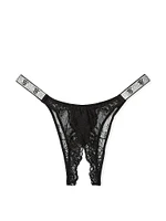 Double Shine Strap Lace Brazilian Panty