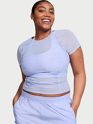 Mesh Ruched Tee