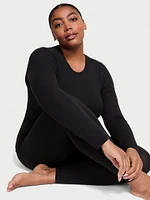 Ribbed Modal Long-Sleeve Top & Leggings