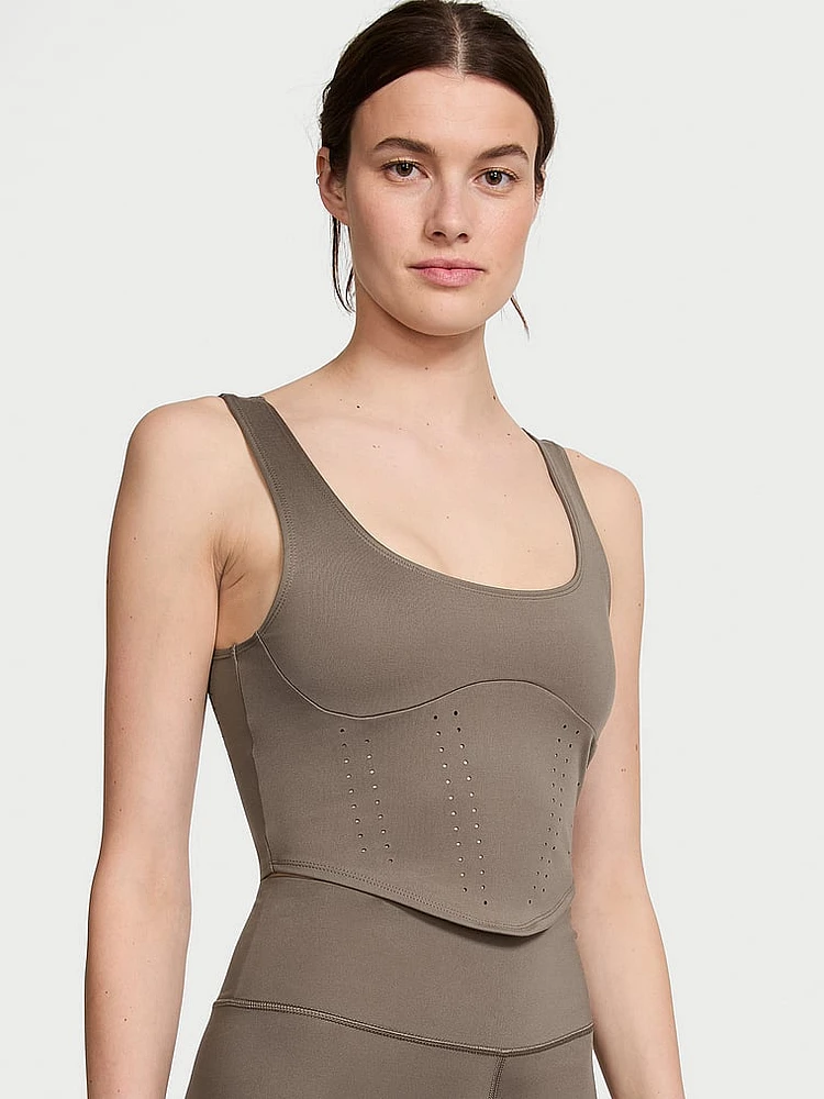 VS Essential Perforated Corset Top