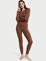 Ribbed Modal Long-Sleeve Top & Leggings