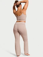 VS Cotton Yoga Foldover Flare Leggings