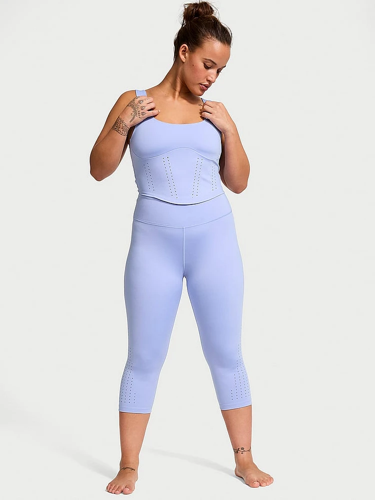 VS Essential High-Rise Perforated Capri Leggings