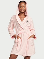 Terry Hooded Short Robe