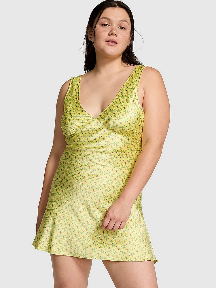 Springtime Satin Dress