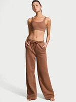 Cotton Fleece Mid-Rise Lounge Pants