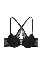 Sexy Tee Lightly Lined Front-Close Lace Demi Bra