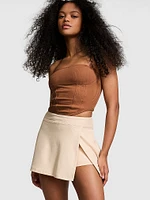 The Cinched Cotton Strapless Corset Top