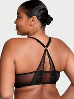 Sexy Tee Lightly Lined Front-Close Lace Demi Bra