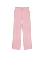 Cotton Fleece Wide-Leg Sweatpants