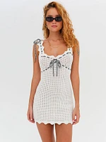 Becka Crochet Mini Dress