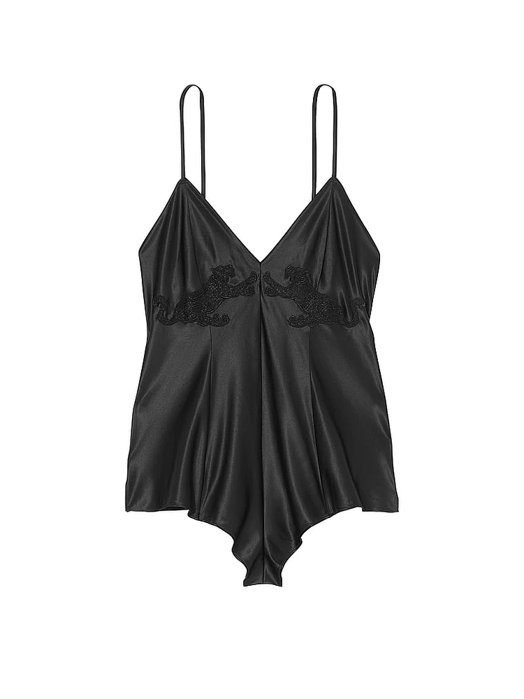 Jaguar Satin Romper