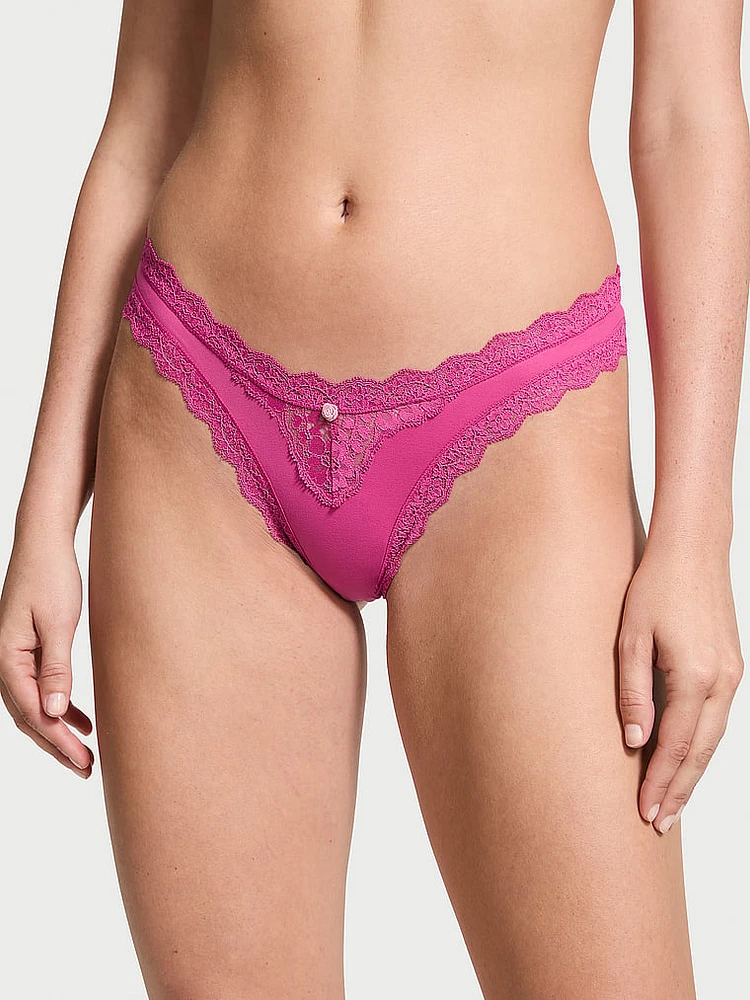 Shine Heartware Lace Brazilian Panty