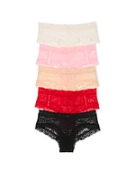 7-Pack Lace Cheeky Panties