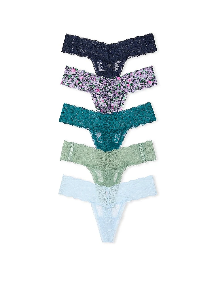 5-Pack Lace Thong Panties