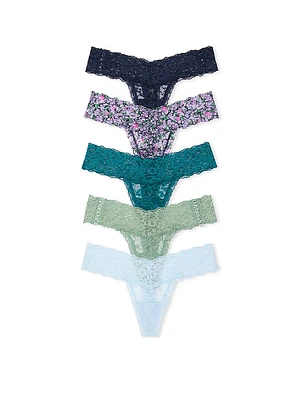 5-Pack Lace Thong Panties